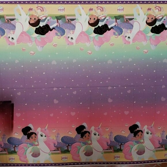 4 - Nella The Princess Knight Party Tablecloths - Picture 4 of 5